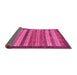 Sideview of Abstract Pink Modern Rug, abs237pnk