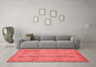 Modern Red Washable Rugs