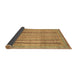 Sideview of Abstract Brown Modern Rug, abs2380brn