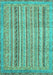 Abstract Turquoise Modern Rug, abs2380turq