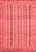 Abstract Red Modern Area Rugs