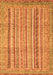 Machine Washable Abstract Orange Modern Area Rugs, wshabs2380org