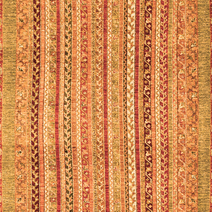 Machine Washable Abstract Orange Modern Area Rugs, wshabs2380org