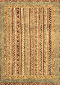 Abstract Brown Modern Rug, abs2380brn