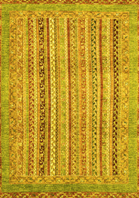 Abstract Yellow Modern Rug, abs2380yw