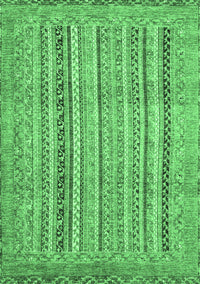 Abstract Emerald Green Modern Rug, abs2380emgrn