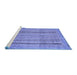 Sideview of Machine Washable Abstract Blue Modern Rug, wshabs2380blu