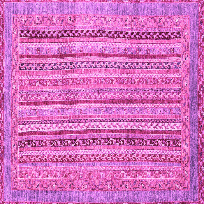 Square Abstract Pink Modern Rug, abs2380pnk