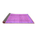 Sideview of Abstract Purple Modern Rug, abs2380pur