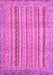 Machine Washable Abstract Pink Modern Rug, wshabs2380pnk