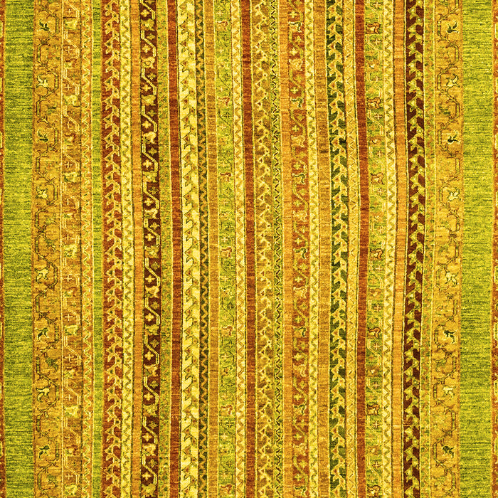 Machine Washable Abstract Yellow Modern Rug, wshabs2380yw