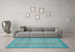 Machine Washable Abstract Light Blue Modern Rug in a Living Room, wshabs2380lblu