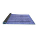 Sideview of Abstract Blue Modern Rug, abs2380blu