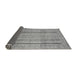 Sideview of Abstract Gray Modern Rug, abs2380gry