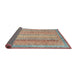 Sideview of Abstract Rust Pink Modern Rug, abs2381