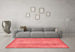 Modern Red Washable Rugs