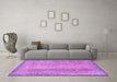 Machine Washable Abstract Purple Modern Area Rugs in a Living Room, wshabs2381pur