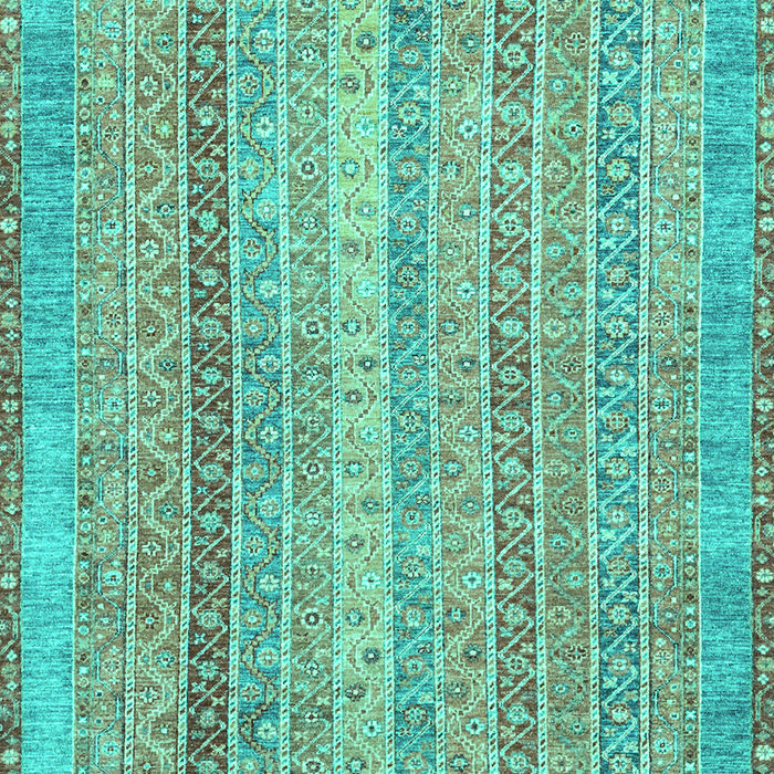 Machine Washable Abstract Turquoise Modern Area Rugs, wshabs2381turq