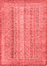 Abstract Red Modern Area Rugs