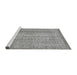 Sideview of Machine Washable Abstract Gray Modern Rug, wshabs2381gry