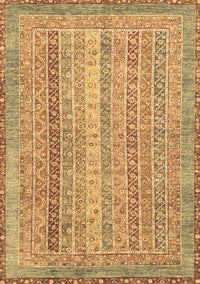 Abstract Brown Modern Rug, abs2381brn