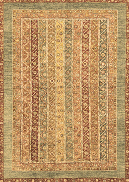 Abstract Brown Modern Rug, abs2381brn