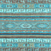 Square Machine Washable Abstract Light Blue Modern Rug, wshabs2382lblu