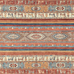 Square Machine Washable Abstract Chestnut Red Rug, wshabs2382