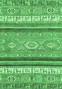 Abstract Emerald Green Modern Rug, abs2382emgrn