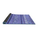 Sideview of Abstract Blue Modern Rug, abs2382blu