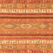 Square Abstract Orange Modern Rug, abs2382org