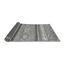 Sideview of Abstract Gray Modern Rug, abs2382gry