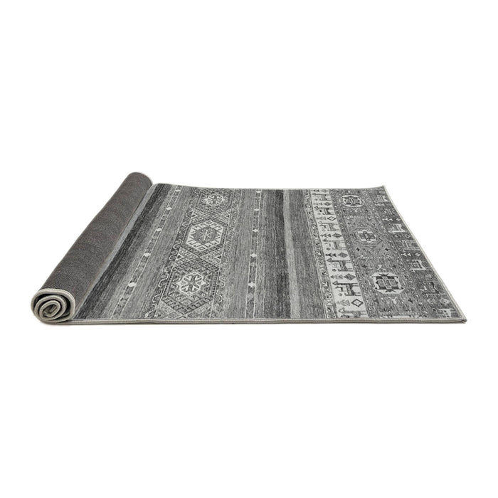Sideview of Abstract Gray Modern Rug, abs2382gry