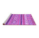 Sideview of Machine Washable Abstract Purple Modern Area Rugs, wshabs2382pur