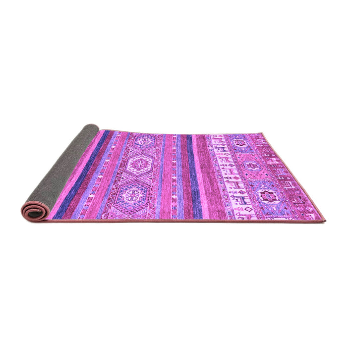 Sideview of Abstract Purple Modern Rug, abs2382pur