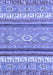 Abstract Blue Modern Rug, abs2382blu