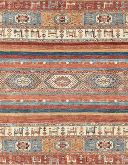 Abstract Chestnut Red Modern Rug, abs2382