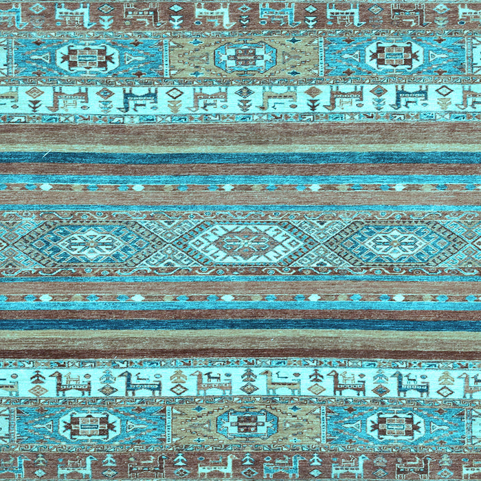 Square Abstract Light Blue Modern Rug, abs2382lblu