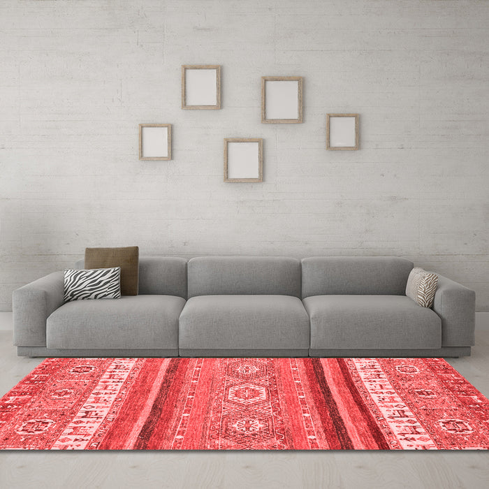 Modern Red Washable Rugs