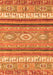 Machine Washable Abstract Orange Modern Area Rugs, wshabs2382org