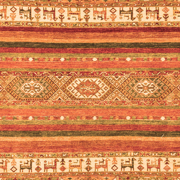 Machine Washable Abstract Orange Modern Area Rugs, wshabs2382org