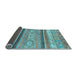 Sideview of Abstract Light Blue Modern Rug, abs2382lblu