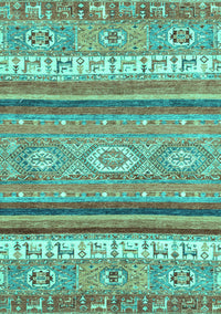 Abstract Turquoise Modern Rug, abs2382turq