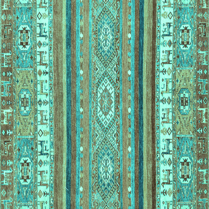 Square Machine Washable Abstract Turquoise Modern Area Rugs, wshabs2382turq