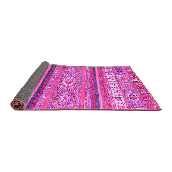 Sideview of Abstract Pink Modern Rug, abs2382pnk