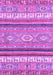 Machine Washable Abstract Purple Modern Area Rugs, wshabs2382pur