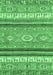 Machine Washable Abstract Emerald Green Modern Area Rugs, wshabs2382emgrn