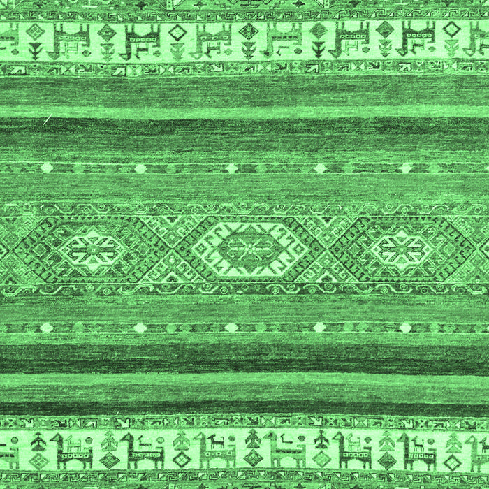 Machine Washable Abstract Emerald Green Modern Area Rugs, wshabs2382emgrn