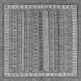 Square Abstract Gray Modern Rug, abs2383gry