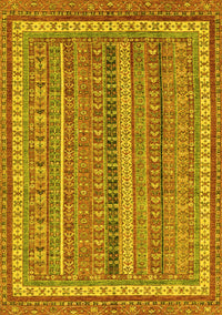 Abstract Yellow Modern Rug, abs2383yw